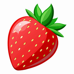 Obraz premium strawberry illustration