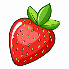 Obraz premium strawberry illustration