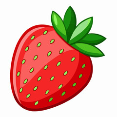 Obraz premium strawberry isolated on white background