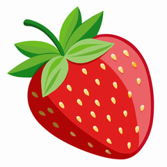 strawberry isolated on white background