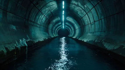 Foto op Plexiglas Underground water tunnel. © Silence For You