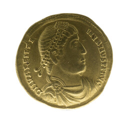 Valentinian I, Valentinian the Great -  Roman emperor. Aureus
