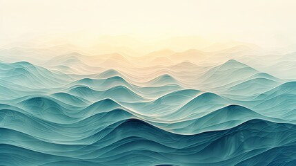 Soft and subtle background featuring muted tones inspired by the ocean waves.
