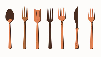 Restaurant cutlery utensil icon vector illustration - obrazy, fototapety, plakaty