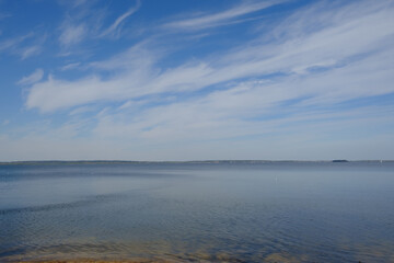 clouds over the sea