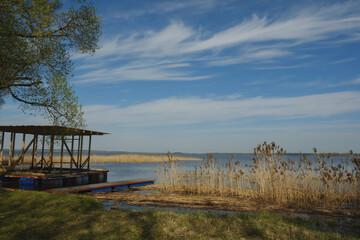 wooden bridge over the river