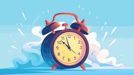 Ringing alarm clock - Vintage wake up clock jumping