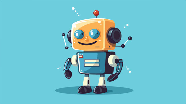 Robot android automation icon vector illustration 2