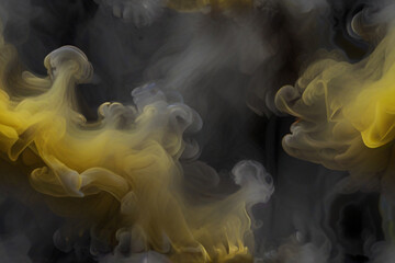Fototapeta premium Gray & yellow smoke background
