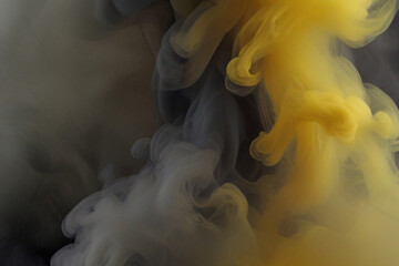 Gray & yellow smoke background