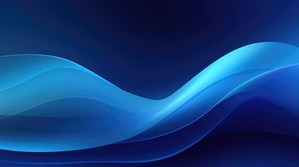 Blue gradient wave deep sea layer concept vector abstract background