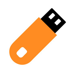 USB Drive icon vector graphics element silhouette sign symbol illustration on a isolated Background