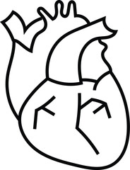 body part vector, Heart vector, Heart outline 