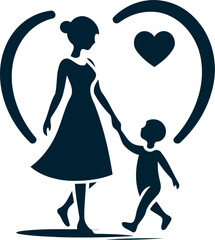 mom and baby logo