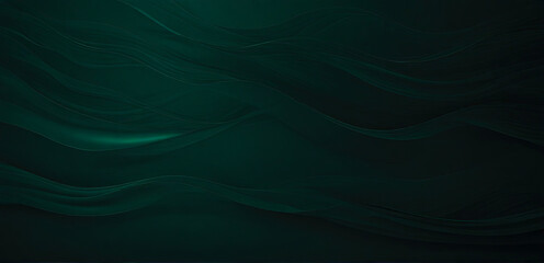 Abstract dark green color waves background
