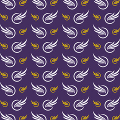 Wings high class trendy multicolor repeating pattern vector illustration design