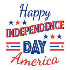 4 of july happy independence day vector illustration design