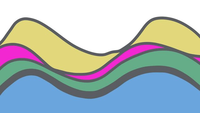 Imitation of a liquid multilayer surface that vibrates in waves.