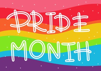 LGBT Pride Month, often shortened to Pride Month, is a month. background and prattle. and element.