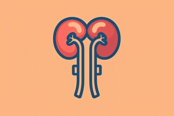 kidney is isolated on a white background