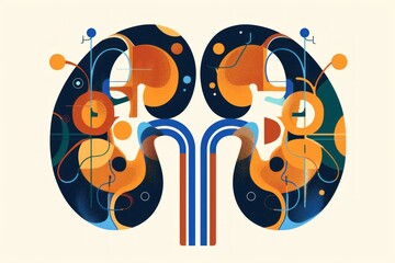 kidney organ isolated on transparent background