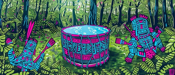 Fototapeta premium Ceremonial Drum Rhythms