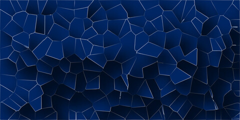 Obraz premium 3D abstract broken glass quartz vonoroi diagram.Geometric retro broken tiles pattern background.Seamless pattern vintage vector background. 