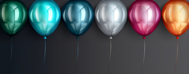 Multicolored Balloons Background
