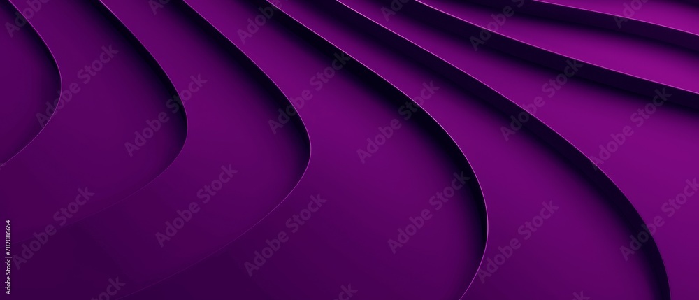 Aufkleber Abstract texture purple pink background banner panorama long with 3d geometric waving waves curves gradient shapes for website, business, print design template paper pattern illustration