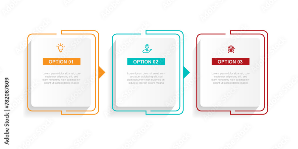 Aufkleber modern template infographic vector element