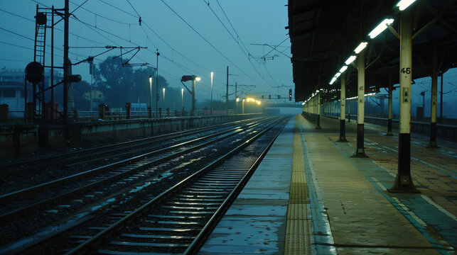 Indian railway platform