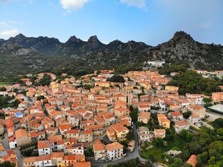 Aggius town in Sardinia, Italy - 782089002