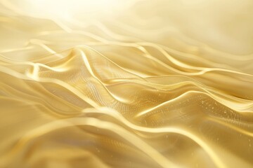 Fototapeta na wymiar 3D Minimalist Abstract Gold Background with Foggy Wind Ambiance AI Image