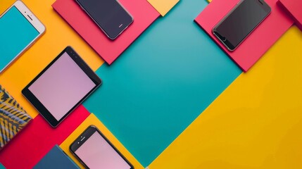 Obraz premium Amidst the ever-changing landscape of social media, backgrounds serve as anchors, providing continuity and cohesion to a brand's online presence