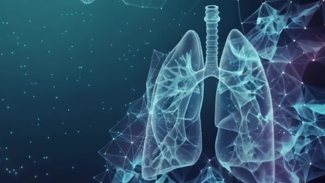 Digital Render of Human Lungs