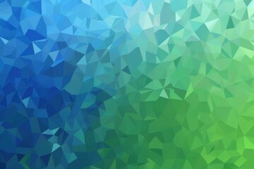 abstract geometric background with gradient of blue and green - 782095204