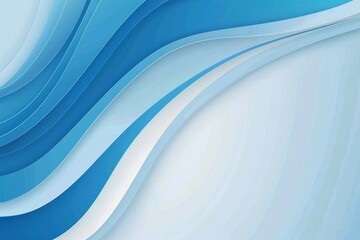 Abstract blue background vector presentation design template with white space for text