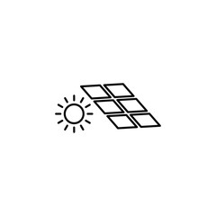 solar battery icon black vector Solar panel