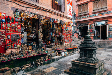 souvenir shop at kathmandu street, nepal	 - 782100205
