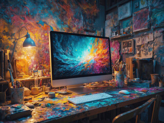 The artist's private office