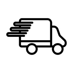 Shipment Vector Line Icon Design