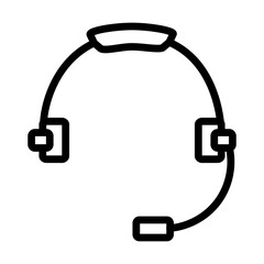 Customer Service Vector Line Icon Design