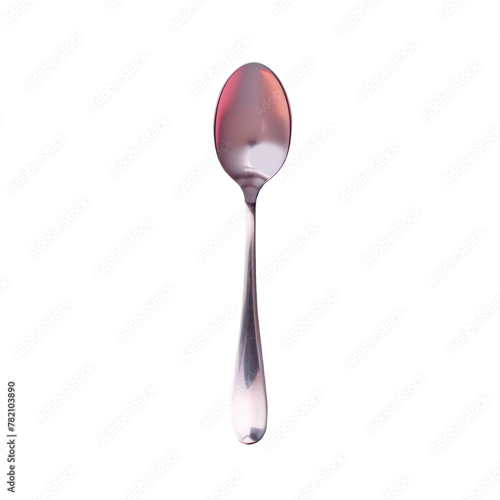Poster a spoon with a spoon handle on a transparent background