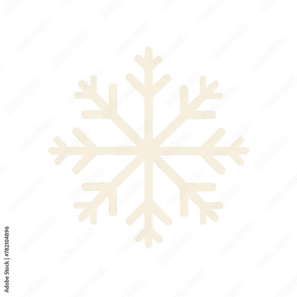 Poster a close-up of a snowflake on a transparent background