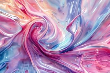 Hyaluronic acid is a swirling vortex of energy. It symbolizes the rejuvenating effect on the skin.