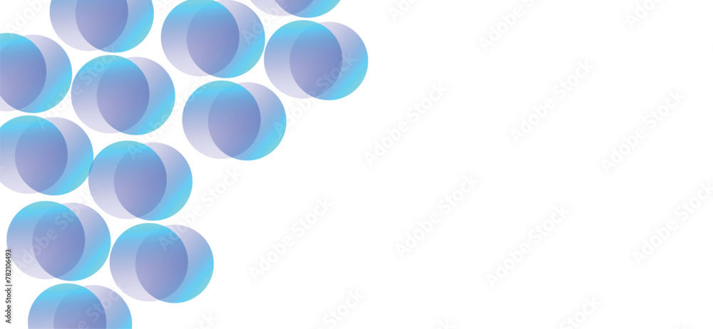 Aufkleber abstract glowing circle lines on dark background. futuristic abstract background. glowing blue geome