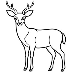       Deer vector illustration style.

