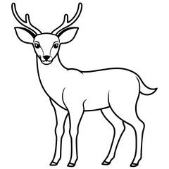       Deer vector illustration style.
