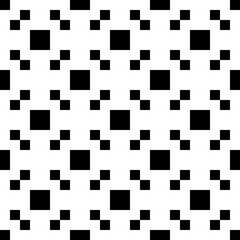 Seamless pattern. Tiles wallpaper. Squares illustration. Checks ornament. Ethnic motif. Shapes backdrop. Forms background. Digital paper, textile print, web design, abstract image. Vector artwork.