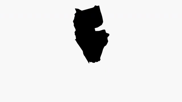 animated video of the map of Tartus in Syria